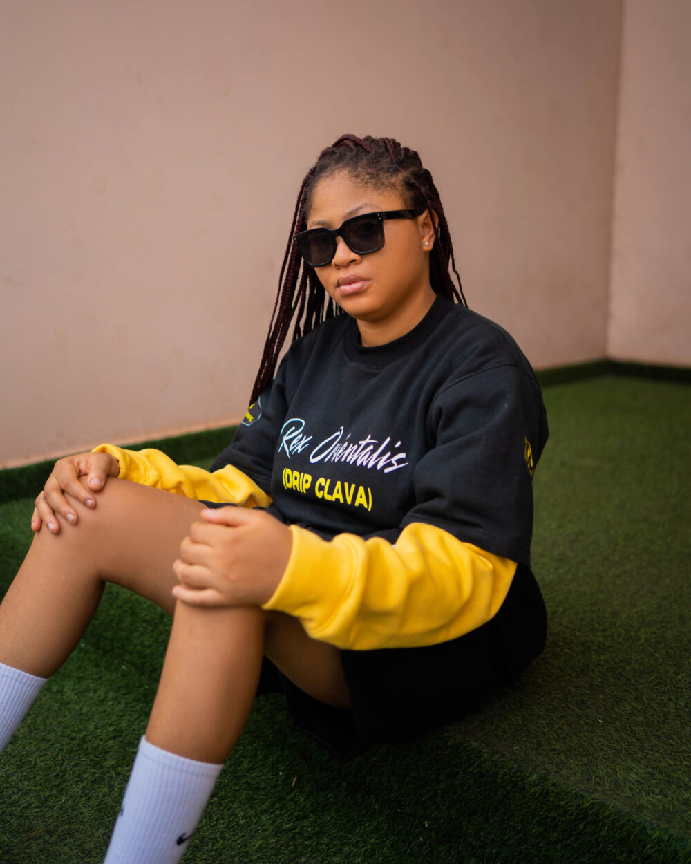 REX ORIENTALIS BLACK & YELLOW SWEATSHIRT